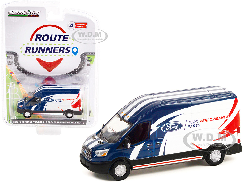 1:64 GreenLight 2019 Ford Transit Police Van Route Runners Series 1 