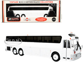 1984 Eagle Model 10 Motorcoach Bus Blank White Vintage Bus & Motorcoach Collection 1/87 HO Diecast Model Iconic Replicas 87-0360