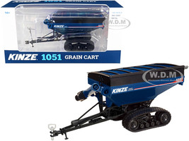 Kinze 1051 Harvest Commander Grain Cart with Tracks Blue 1/64 Diecast Model SpecCast GPR1333