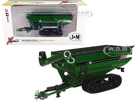 J&M 1112 X-Tended Reach Grain Cart Tracks Green 1/64 Diecast Model SpecCast JMM021