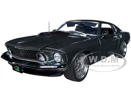 1969 Ford Mustang GT Street Fighter Bullet Dark Green Metallic Limited Edition 1092 pieces Worldwide 1/18 Diecast Model Car ACME A1801847