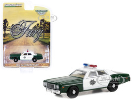 1975 Plymouth Fury Dark Green White Capitol City Police Hobby Exclusive 1/64 Diecast Model Car Greenlight 30325