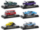 Detroit Muscle Set of 6 Cars IN DISPLAY CASES Release 61 Limited Edition 9600 pieces Worldwide 1/64 Diecast Model Cars M2 Machines 32600-61