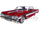 1964 Chevrolet Impala Lowrider Hard Top Candy Red Metallic White Top Get Low Series 1/24 Diecast Model Car Motormax 79021