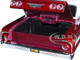 1964 Chevrolet Impala Lowrider Hard Top Candy Red Metallic White Top Get Low Series 1/24 Diecast Model Car Motormax 79021