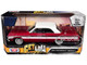 1964 Chevrolet Impala Lowrider Hard Top Candy Red Metallic White Top Get Low Series 1/24 Diecast Model Car Motormax 79021