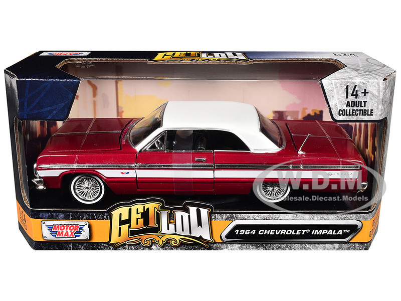 1964 Chevrolet Impala Lowrider Hard Top Candy Red Metallic
