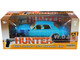 1977 Plymouth Fury Unrestored Turquoise Metallic Sergeant Rick Hunter's Hunter 1984-1991 TV Series Hollywood Series 1/24 Diecast Model Car Greenlight 84152