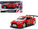 2009 Nissan GT-R R35 Red Red Ranger's Power Rangers 1/32 Diecast Model Car Jada 31827