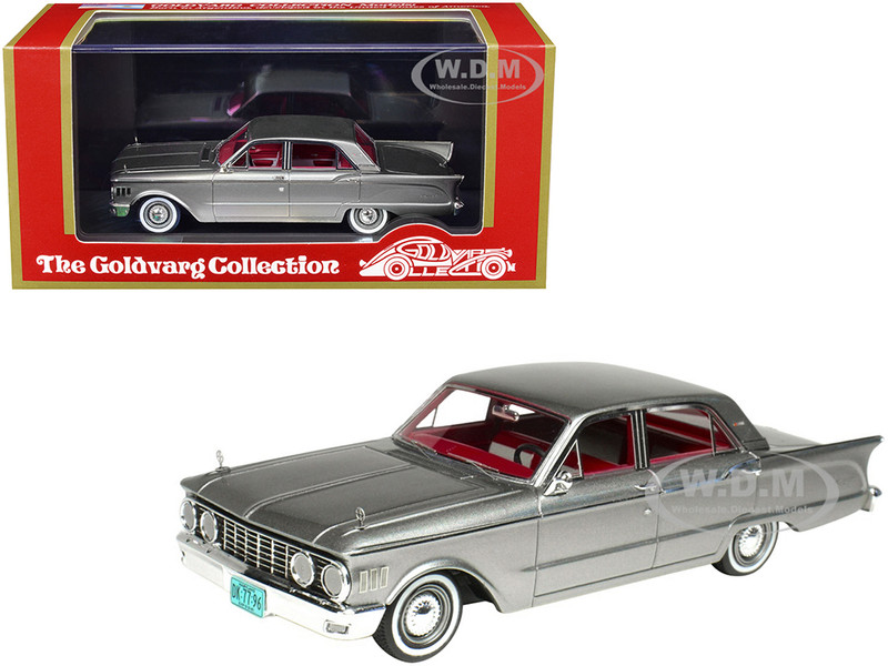 1961 Mercury Comet Sheffield Gray Metallic Red Interior Limited Edition 200 pieces Worldwide 1/43 Model Car Goldvarg Collection GC-025 B