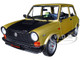 1980 Autobianchi A112 Abarth Bronze Metallic Matt Black Hood 1/18 Diecast Model Car Solido S1803804