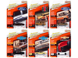 Classic Gold Collection 2022 Set B of 6 Cars Release 1 1/64 Diecast Model Cars Johnny Lightning JLCG028 B