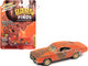 1969 Dodge Charger R/T Orange Unrestored Barn Finds 1/64 Diecast Model Car Johnny Lightning JLSP192
