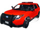 2015 Ford Police Interceptor Utility Fire Marshal Plain Red 1/24 Diecast Model Car Motormax 76978