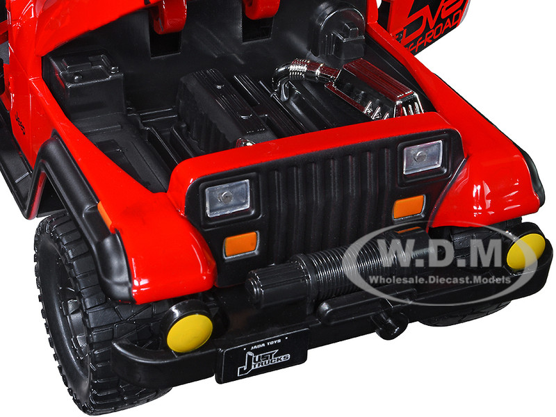 1992 Jeep Wrangler DV8 Off-Road Red Matt Black Stripes Extra