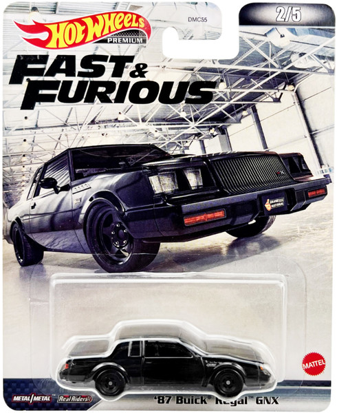 1987 Buick Regal GNX Black Fast & Furious Series Diecast Model Car Hot Wheels HCP16