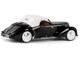 1939 Delage D6-70 Cabriolet Top Up RHD Right Hand Drive Letourneur & Marchand Black White Top Red Interior Limited Edition 250 pieces Worldwide 1/43 Model Car Esval Models EMEU43023 B