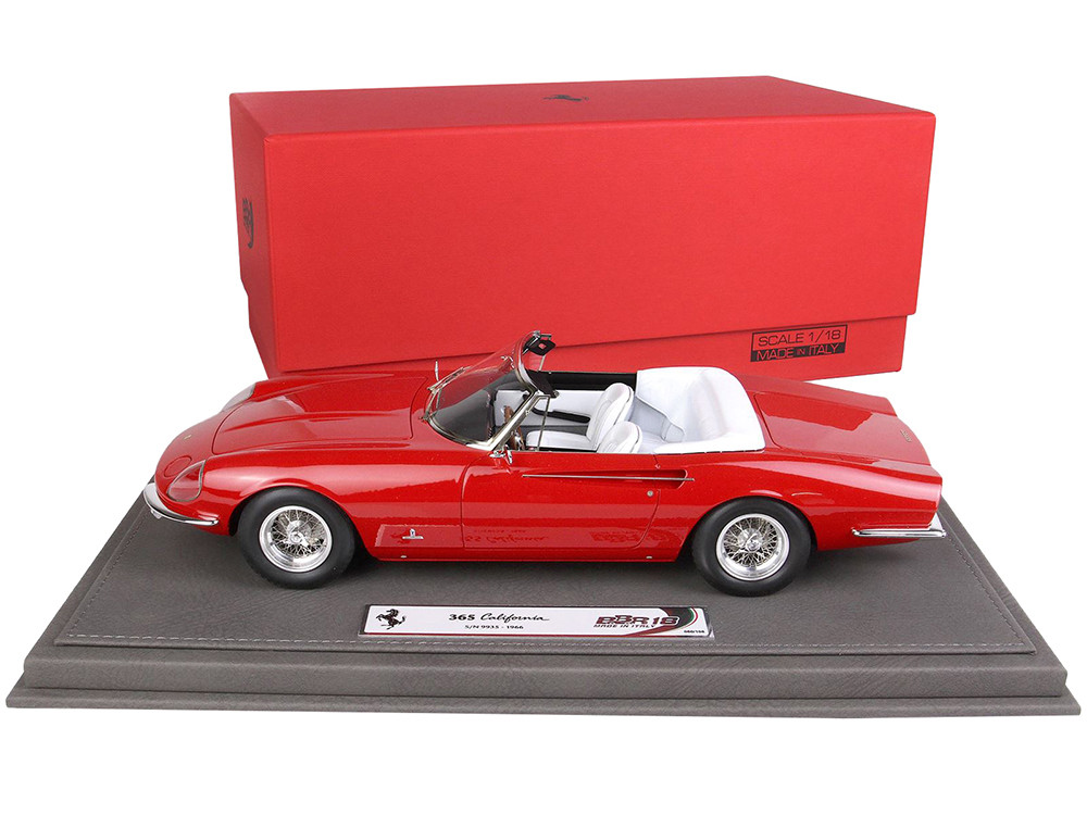 1966 Ferrari 365 California S/N 9935 Convertible Red White