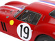 Ferrari 250 GTO S/N 3705GT #19 Jean Guichet Pierre Noblet 2nd Place 24H Le Mans 1962 DISPLAY CASE Limited Edition 500 pieces Worldwide 1/18 Model Car BBR BBR1854