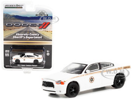 2011 Dodge Charger Pursuit White Absaroka County Sheriff's Department Hobby Exclusive 1/64 Diecast Model Car Greenlight 30334