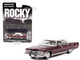 1973 Cadillac Sedan DeVille Burgundy White Top Rocky 1976 Movie Hollywood Series Release 35 1/64 Diecast Model Car Greenlight 44950 A