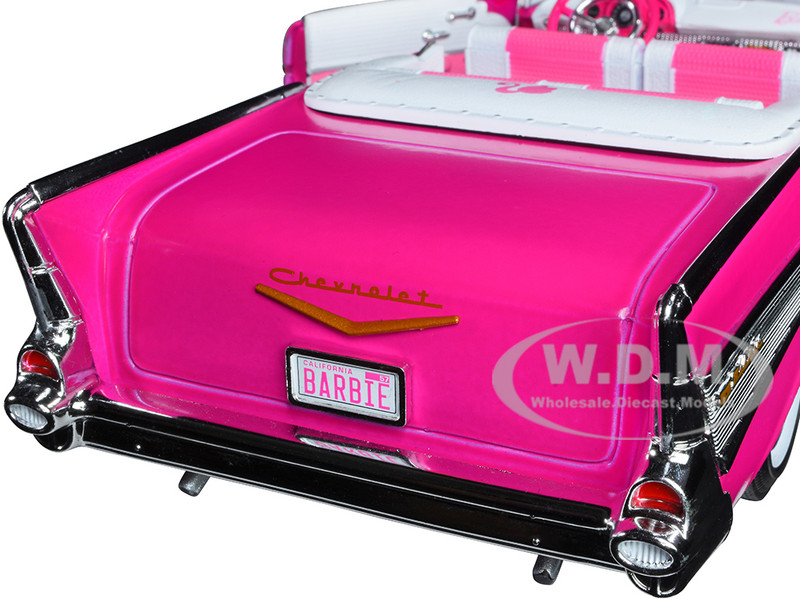 1957 Chevrolet Bel Air Convertible Pink Barbie Silver Screen