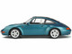 1995 Porsche 911 993 Targa with Sunroof Turquoise Blue Metallic 1/18 Model Car GT Spirit GT350