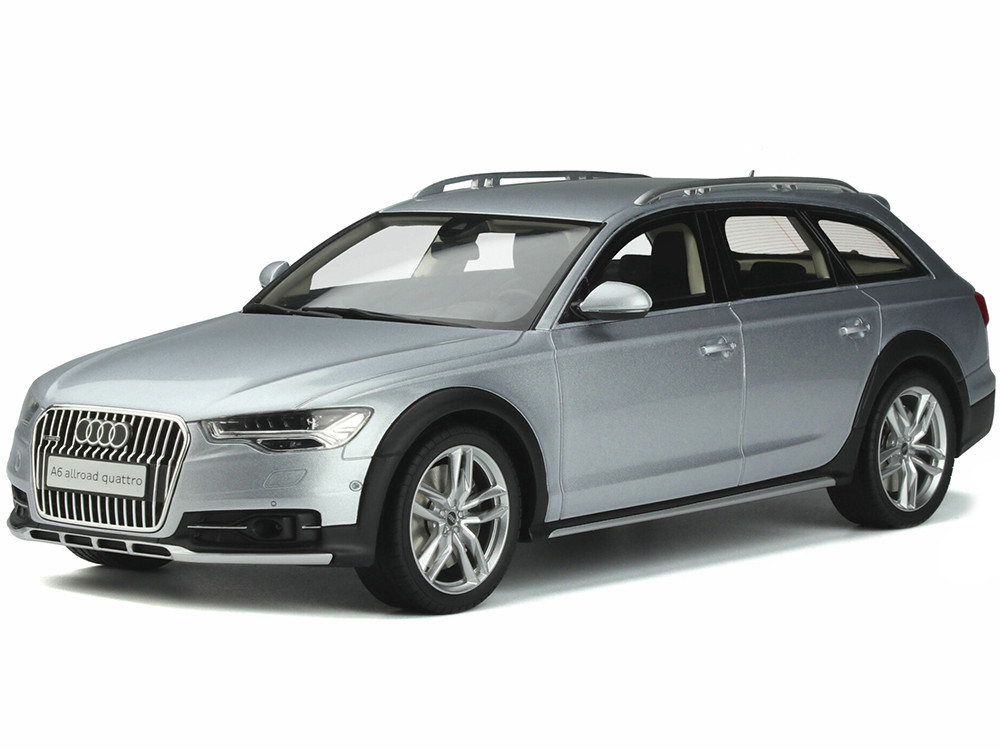2019 Audi A6 C7 Allroad Floret Silver Metallic 1/18 Model Car GT