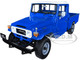 Toyota Land Cruiser 40 RHD Right Hand Drive Pickup Truck Blue Matt Off White Top 1/18 Diecast Model Car Kyosho 08958 BL