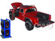 2011 Ford F-150 SVT Raptor Pickup Truck Candy Red Metallic Mickey Thompson Tires & Wheels Extra Wheels Just Trucks Series 1/24 Diecast Model Car Jada 33854