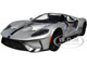 2017 Ford GT #17 Silver Metallic Black Stripes Ford Performance Bigtime Muscle Series 1/24 Diecast Model Car Jada 33857