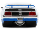1973 Ford Mustang Mach 1 MSP White Metallic Blue Bigtime Muscle Series 1/24 Diecast Model Car Jada 33858