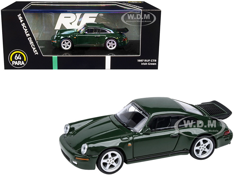 1987 RUF CTR Irish Green 1/64 Diecast Model Car Paragon Models PA-55295