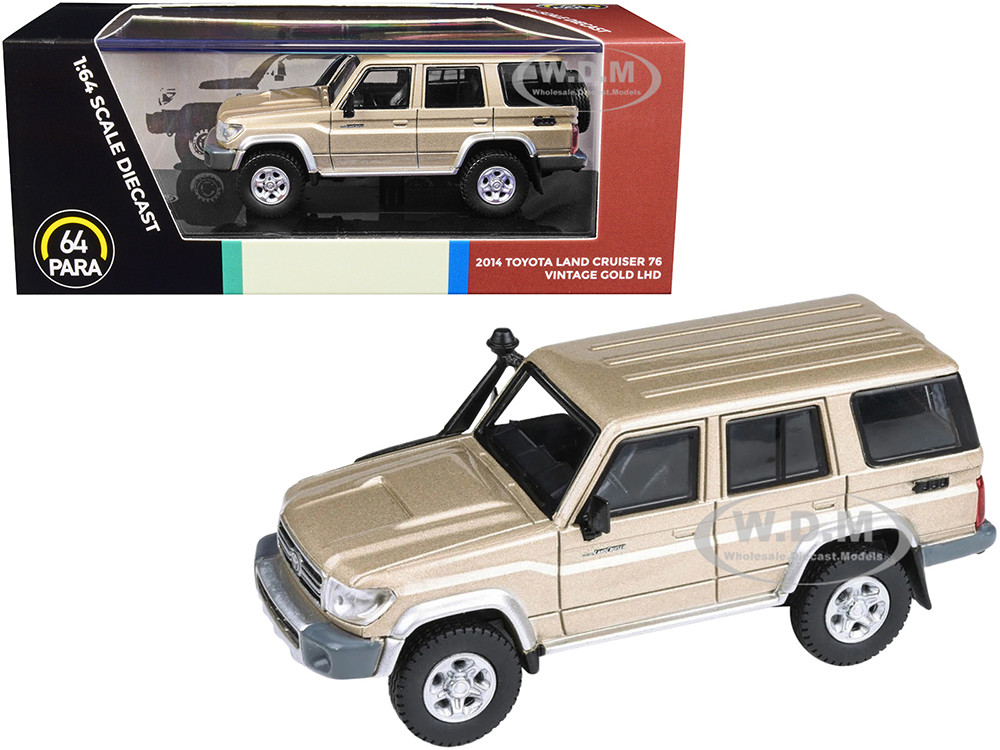 2014 Toyota Land Cruiser 76 Vintage Gold Metallic 1/64 Diecast