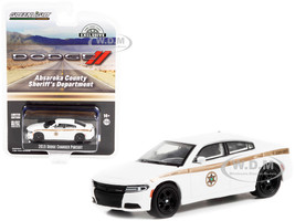 2015 Dodge Charger Pursuit White Gold Stripes Absaroka County Sheriff's Department Hobby Exclusive 1/64 Diecast Model Car Greenlight 30335