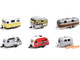 Hitched Homes 6 piece Travel Trailers Set Series 11 1/64 Diecast Models Greenlight 34110