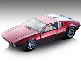 1971 De Tomaso Mangusta Volcano Red Metallic Mythos Series Limited Edition 125 pieces Worldwide 1/18 Model Car Tecnomodel TM18-24E