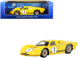 Ford GT40 Mk IV RHD Right Hand Drive #1 Bruce McLaren Mario Andretti Winner 12H Sebring 1967 1/43 Model Car Spark 43SE67