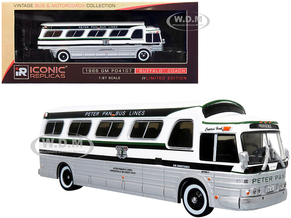 1966 GM PD4107 Buffalo Coach Bus Peter Pan Bus Lines