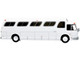 1966 GM PD4107 Buffalo Coach Bus Blank White Vintage Bus Motorcoach Collection 1/87 HO Diecast Model Iconic Replicas 87-0288