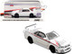 Nissan Skyline GT-R R34 Nismo Sports Resetting RHD Right Hand Drive White Metallic with Graphics 1/64 Diecast Model Car Inno Models IN64-R34RT-NSR