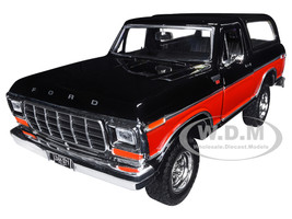 1978 Ford Bronco Ranger XLT Spare Tire Black Red Timeless Legends Series 1/24 Diecast Model Car Motormax 79371