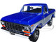 1978 Ford Bronco Ranger XLT Open Top Spare Tire Blue Metallic Silver Timeless Legends Series 1/24 Diecast Model Car Motormax 79372