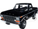 1978 Ford Bronco Custom Open Top Black Timeless Legends Series 1/24 Diecast Model Car Motormax 79374