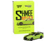 Ford Mustang Shelby GT500 Grabber Lime Green Black Top and Stripes Shmee150 Collection Collaboration Model 1/64 Diecast Model Car True Scale Miniatures & Tarmac Works MGT00271