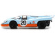 Porsche 917K #20 Brian Redman Jo Siffert Gulf Oil 24H Le Mans 1970 1/64 Diecast Model Car Sparky Y144B