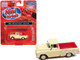 1955 Chevrolet Cameo Pickup Truck Ivory Red 1/87 HO Scale Model Car Classic Metal Works 30622