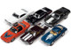 Muscle Cars USA 2022 Set A 6 pieces Release 1 1/64 Diecast Model Cars Johnny Lightning JLMC029A