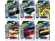 Muscle Cars USA 2022 Set B 6 pieces Release 1 1/64 Diecast Model Cars Johnny Lightning JLMC029B