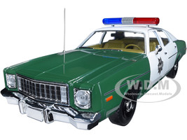 1975 Plymouth Fury Green White Capitol City Police 1/18 Diecast Model Car Greenlight 19116